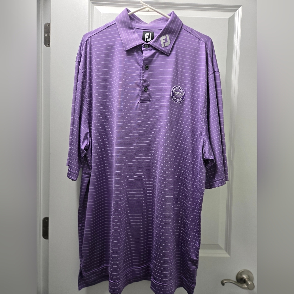 Men's FootJoy Purple Golf Polo Shirt